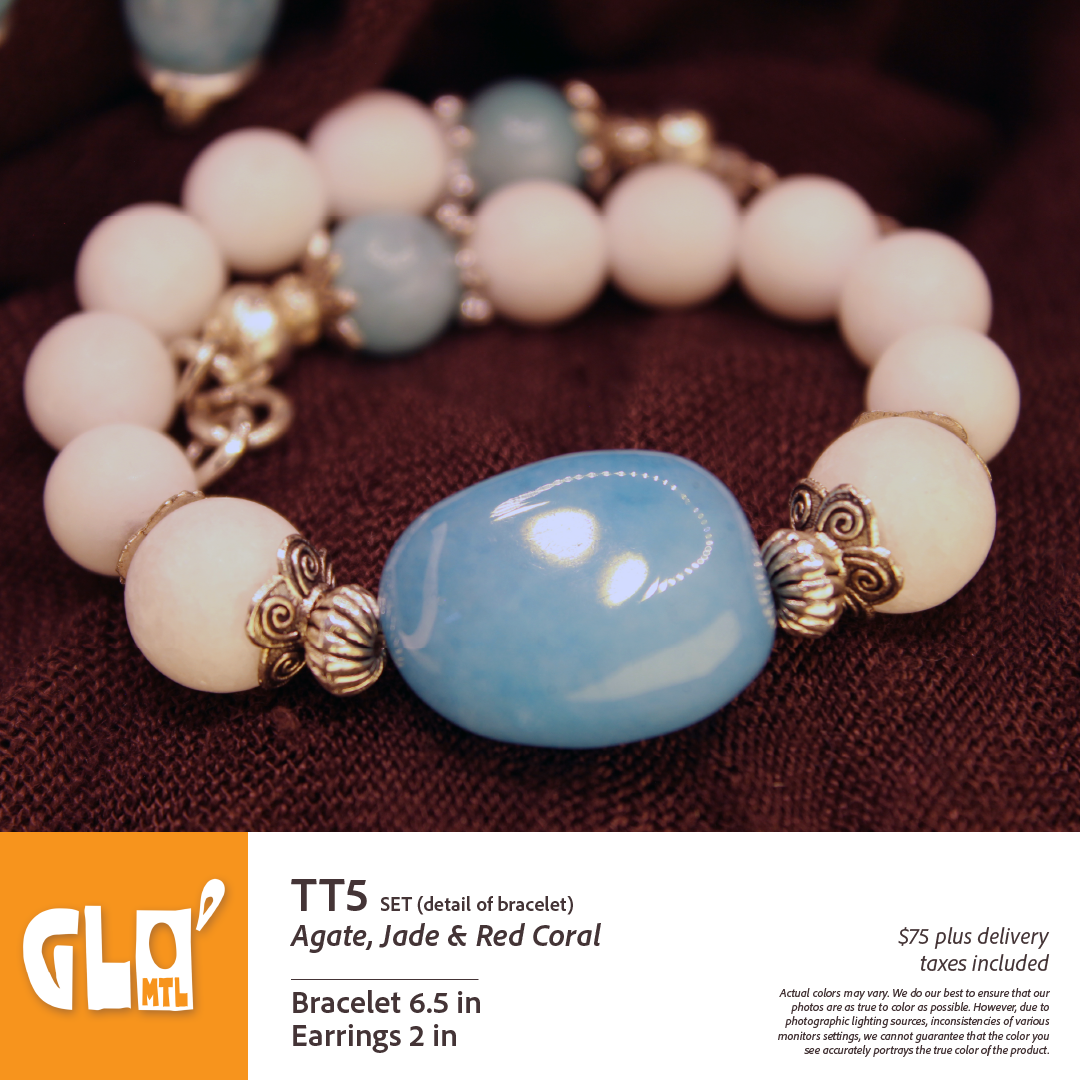 Agate, Jade & Red Coral