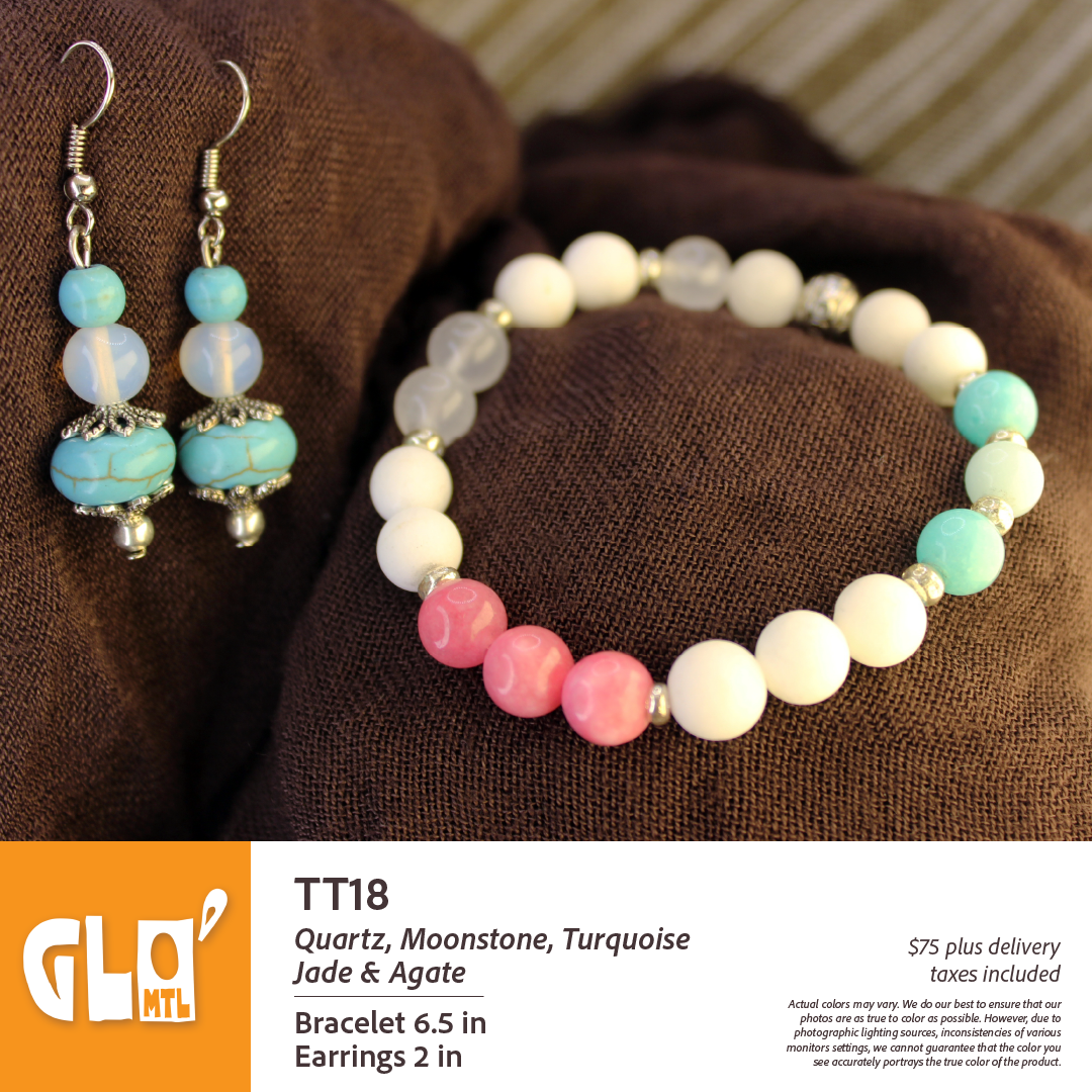 Quartz, Moonstone, Turquoise, Jade & Agate