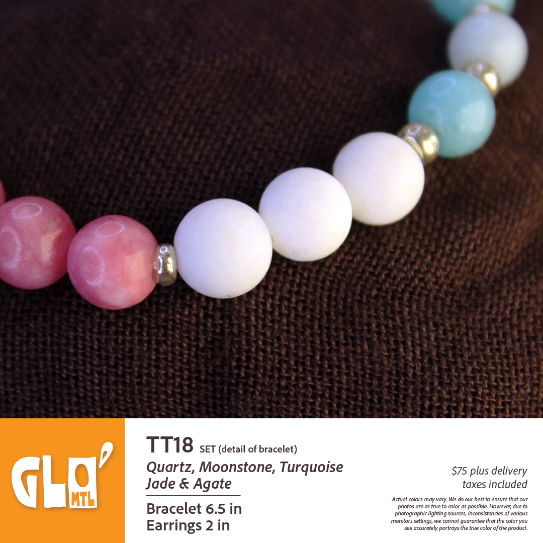 Quartz, Moonstone, Turquoise, Jade & Agate