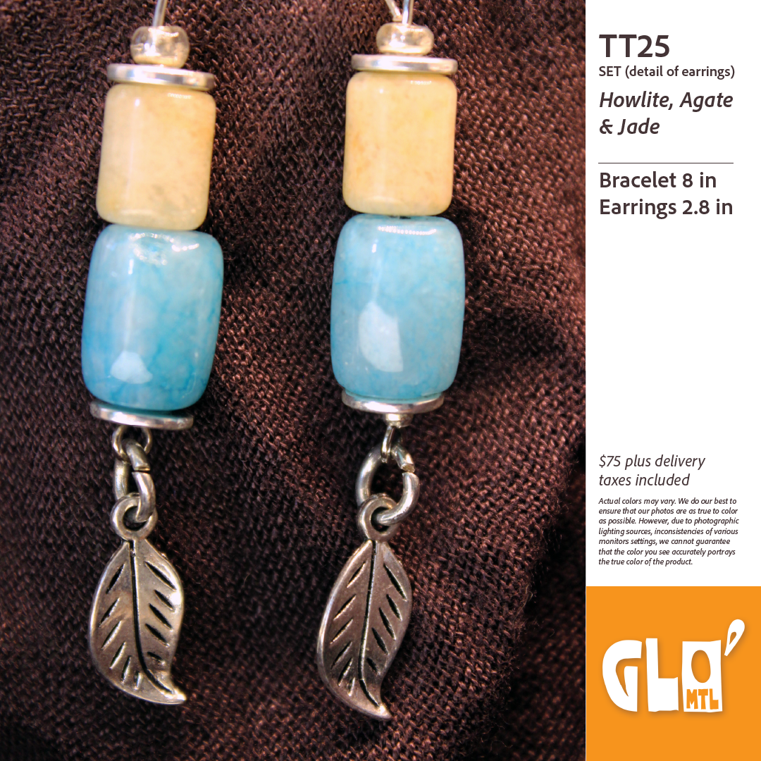 Howlite, Agate & Jade