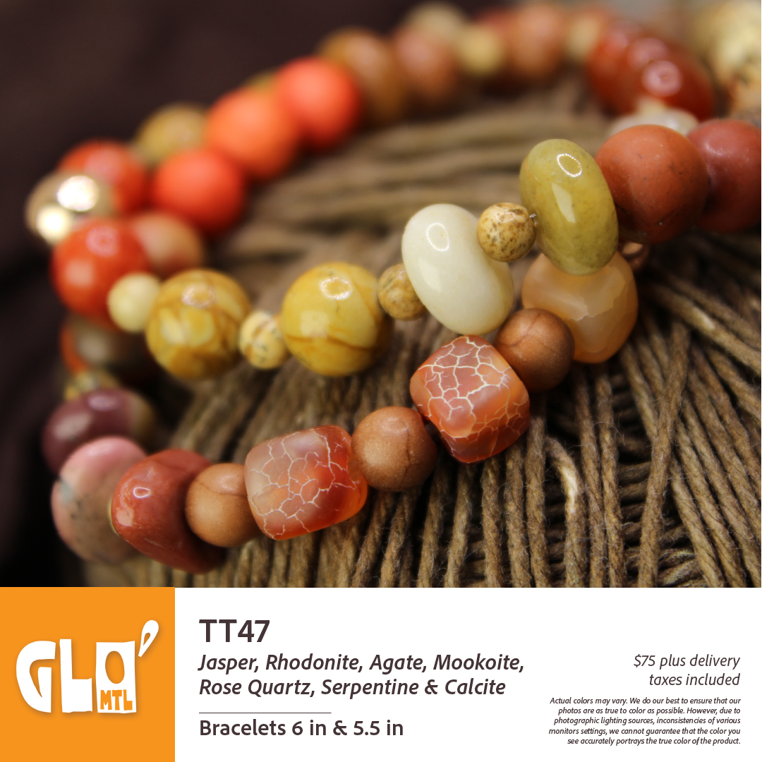 Jade, Rhodonite, Agate, Rose Quartz, Mokaite, Serpentine & Calcite