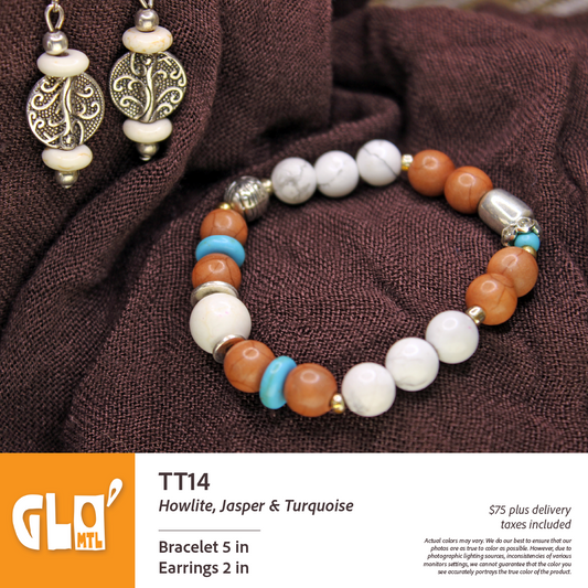 Howlite, Jasper & Turquoise