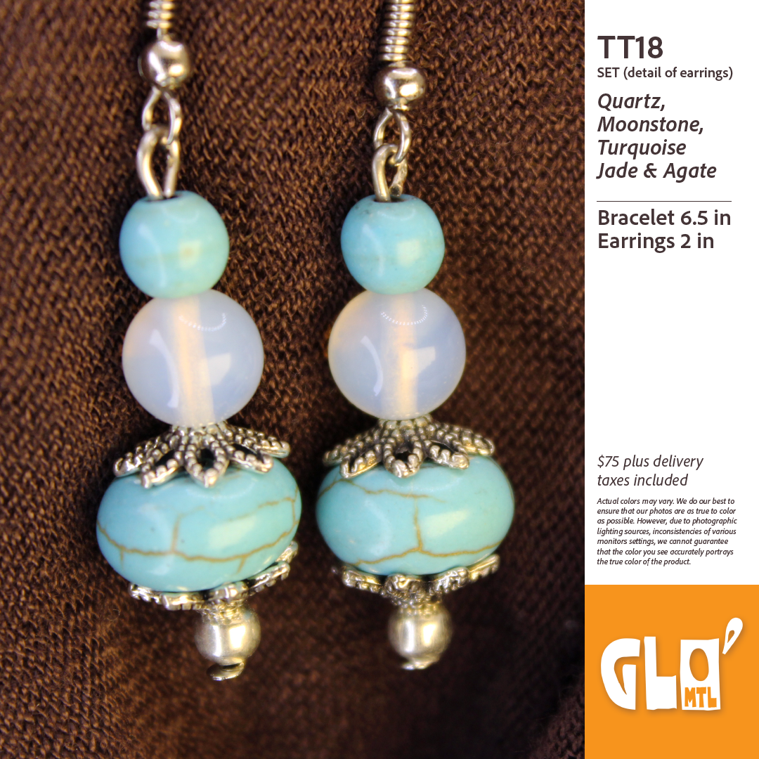 Quartz, Moonstone, Turquoise, Jade & Agate