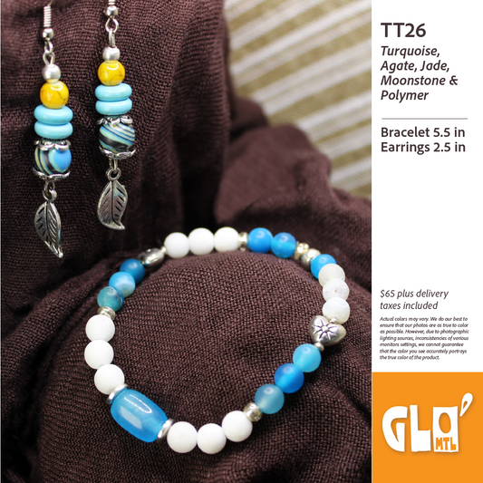 Turquoise, Agate, Jade, Moonstone & Polymer