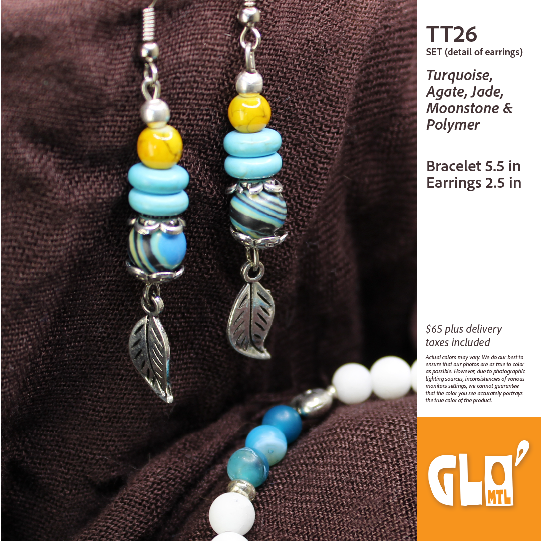 Turquoise, Agate, Jade, Moonstone & Polymer