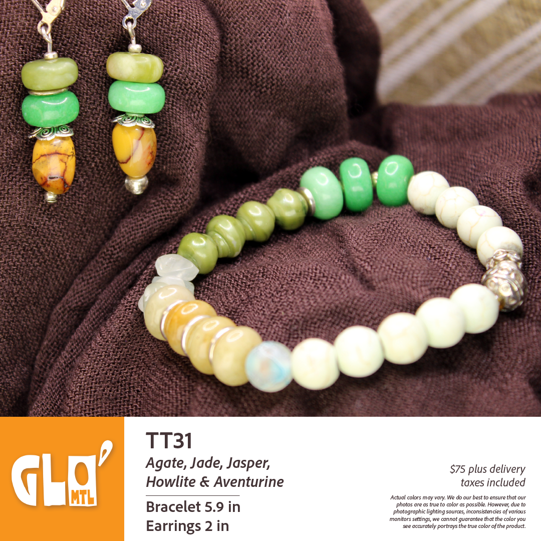 Agate, Jade, Jasper, Howlite & Aventurine