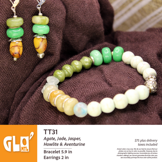Agate, Jade, Jasper, Howlite & Aventurine