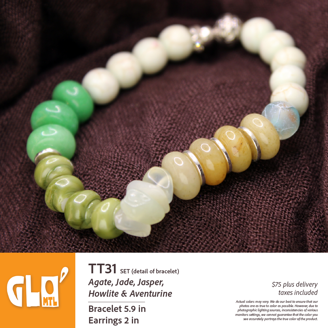 Agate, Jade, Jasper, Howlite & Aventurine