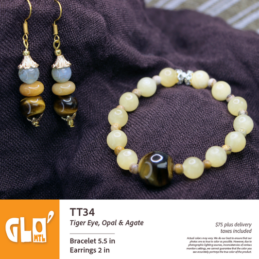 Tigers Eye, Opal & Agate