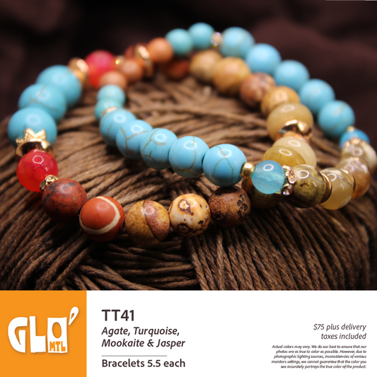 Agate, Turquoise, Mokaite & Jasper