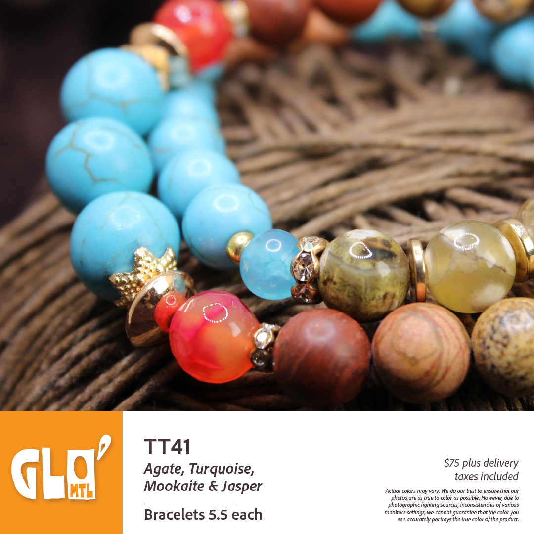 Agate, Turquoise, Mokaite & Jasper
