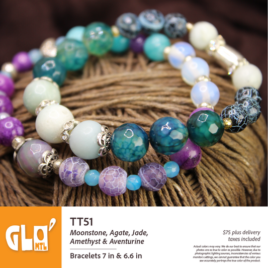 Jasper, Agate, Moonstone, Amethyst & Aventurine
