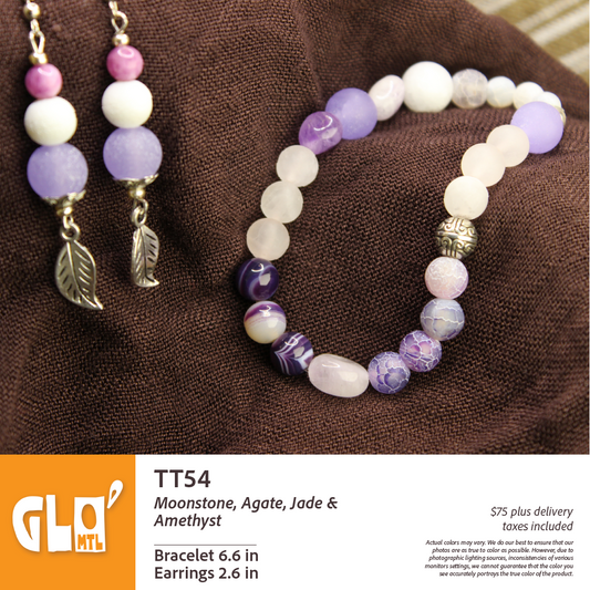 Jade, Agate, Moonstone & Amethyst